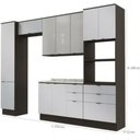 Ver imagem 3 de Cozinha Completa Modulada 5 Peças 10 Portas 6 Gavetas MDP BP Nox Kappesberg
