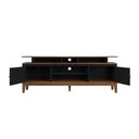 Ver imagem 3 de Rack para TV 75 Polegadas Madeira Maciça 2 Portas Rústico 185,7cm Preto - Apaixone & Decore