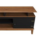 Ver imagem 2 de Rack para TV 75 Polegadas Madeira Maciça 2 Portas Rústico 185,7cm Preto - Apaixone & Decore