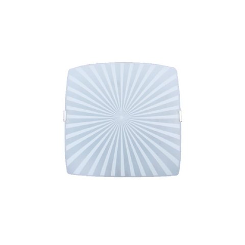 LUMINÁRIA PLAFON QUADRADO GDE RADIAL BRANCO - 1311 GDE CR