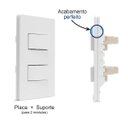 Ver imagem 3 de Conjunto 1 Interruptor Simples + 1 Int Paralelo Infiniti Cor:branco