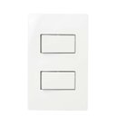 Ver imagem 1 de Conjunto 1 Interruptor Simples + 1 Int Paralelo Infiniti Cor:branco