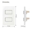 Ver imagem 2 de Conjunto 1 Interruptor Simples + 1 Int Paralelo Infiniti Cor:branco