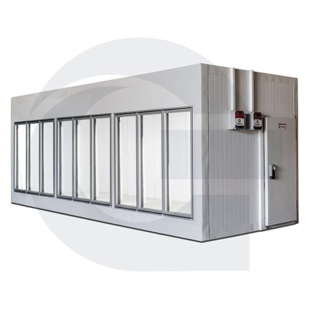 Walk in Cooler Gallant Resfriados 9 Portas Vidro com Piso Painel 220V/3F CWRCP-09 - 3