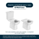Ver imagem 4 de Assento Sanitario Poliester Misti Branco para vaso Icasa