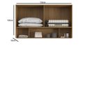 Ver imagem 3 de Armário Aéreo Modulado para Quarto 4 Portas 150cm 100% MDF Clean Altezza