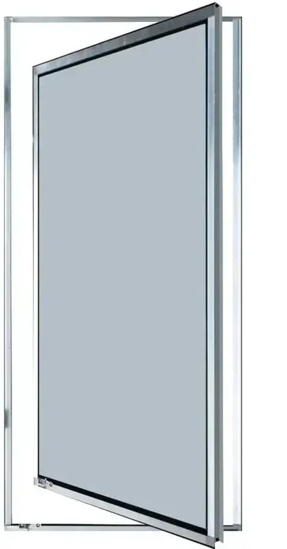 Vitro Capelinha Pivotante C/trinco Vidro Mini Boreal 1,00 X 0,60 Cor Brilhante Linha Econ - 1