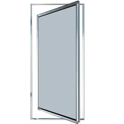 Vitro Capelinha Pivotante C/trinco Vidro Mini Boreal 1,00 X 0,60 Cor Brilhante Linha Econ - 1