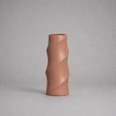 Ver imagem 1 de Vaso Contorno Pequeno Decorativo de Cerâmica para Sala e Mesa Mocha Mousse