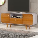 Ver imagem 2 de Rack Bancada TV 55 pol 156 cm Noronha Naturalle Off White Bechara