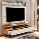 Ver imagem 5 de Rack com Painel para TV até 60 Polegadas 194cmx160cm Pés em Madeira Maciça Vivare