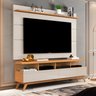 Rack com Painel para TV até 60 Polegadas 194cmx160cm Pés em Madeira Maciça Vivare - 1