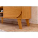 Ver imagem 4 de Painel para TV Duna 65" 182cm MDP Design Curvo Cinamomo Madetec Móveis