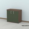 Armário para Escritório Baixo 2 Portas com Chave - 18