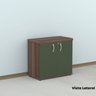 Armário para Escritório Baixo 2 Portas com Chave - 19