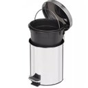 Ver imagem 3 de Kit Lixeira Pedal Inox 12l+ Escova Sanitaria-construmarcas