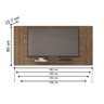 Painel para Tvs 55 Polegadas Extensível Toluca Nogueira - 2