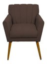 Ver imagem 3 de Kit 2 Poltronas Decorativa Cecília - Marrom