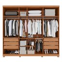 Ver imagem 3 de Guarda Roupa Istambul 7 Portas Benetil Cinamomo/off White