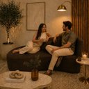 Ver imagem 2 de Sofá Divã Orgânico Charlotte Sala 180cm Bouclé Marrom