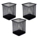 Ver imagem 1 de Porta Caneta, Porta Lápis, Kit C/60 Unds, Quadrado, Aramado, Preto Gv Office