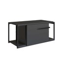 Ver imagem 6 de Gabinete para Banheiro com Porta e Estrutura em Metal 80 Cm Cor:grafite