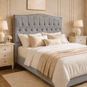Ver imagem 1 de Cabeceira Greta 90cm Estofada Suede p/ Cama Solteiro Quarto