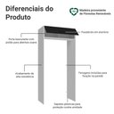 Ver imagem 3 de Porta-geladeira 103 Cm 1 Porta Basculante Branco/preto Agata Madesa