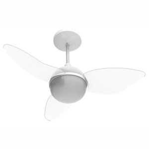 VENTILADOR DE TETO ALISEU SMART COM CONTROLE DE PAREDE - Cristal 127V