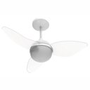 Ver imagem 1 de VENTILADOR DE TETO ALISEU SMART COM CONTROLE DE PAREDE - Cristal 127V