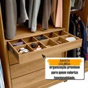 Ver imagem 7 de Guarda Roupa Casal Bélgica 5 Gavetas MDF MDP Cinamomo RV Móveis