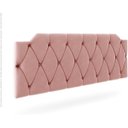Ver imagem 1 de Cabeceira Almofadada Capitonê Kelly Cama Casal 1,40 Rosê