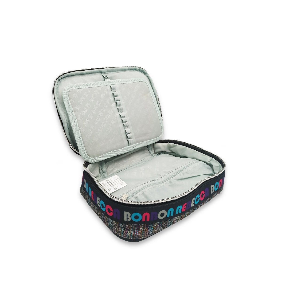 Super Kit Escolar Mochila Rebecca Bonbon e Estojo Box Preto - 4