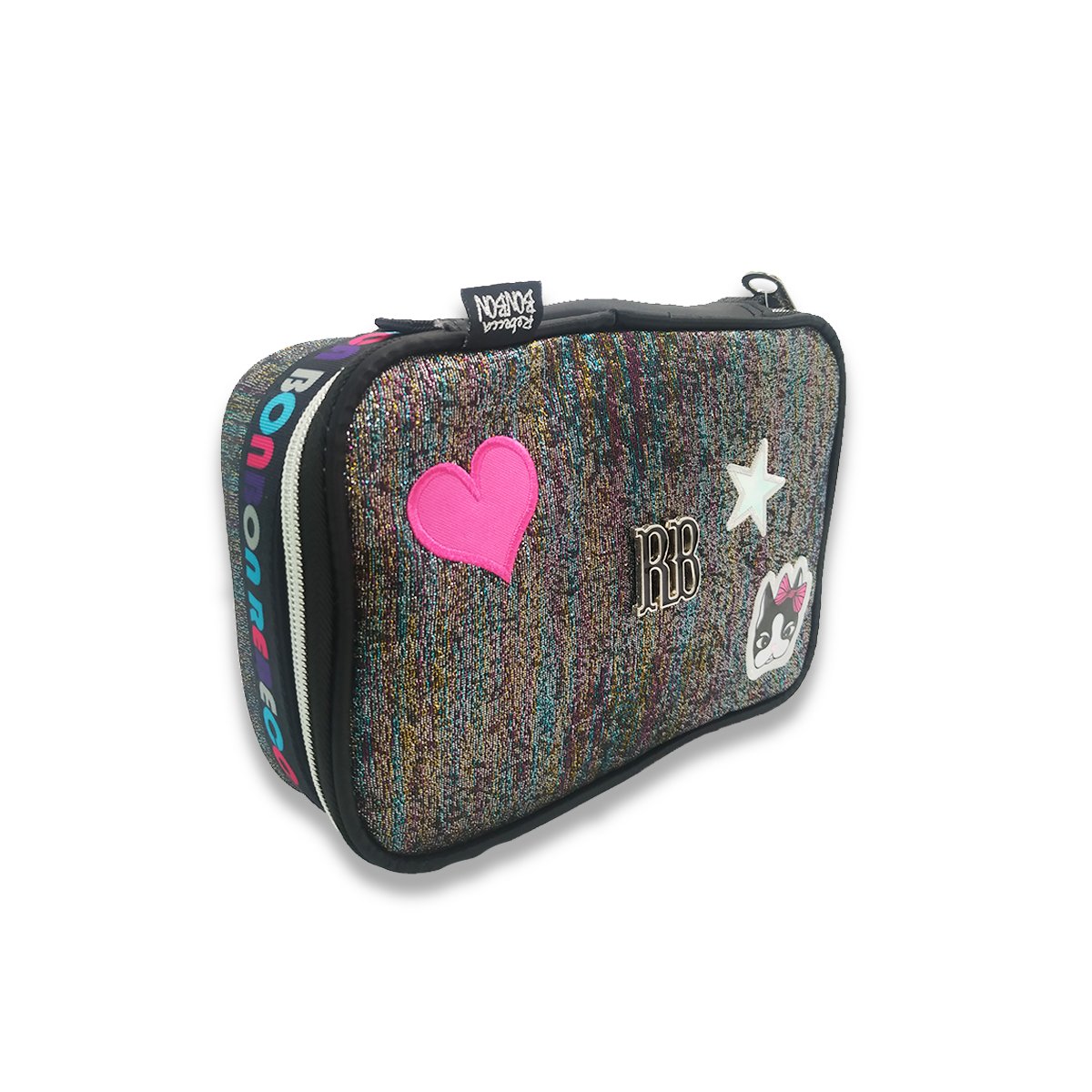 Super Kit Escolar Mochila Rebecca Bonbon e Estojo Box Preto - 5