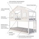 Ver imagem 5 de Beliche Montessori Casinha Dos Sonhos com Varanda Madeira Maciça Branco Megamobília 199cm