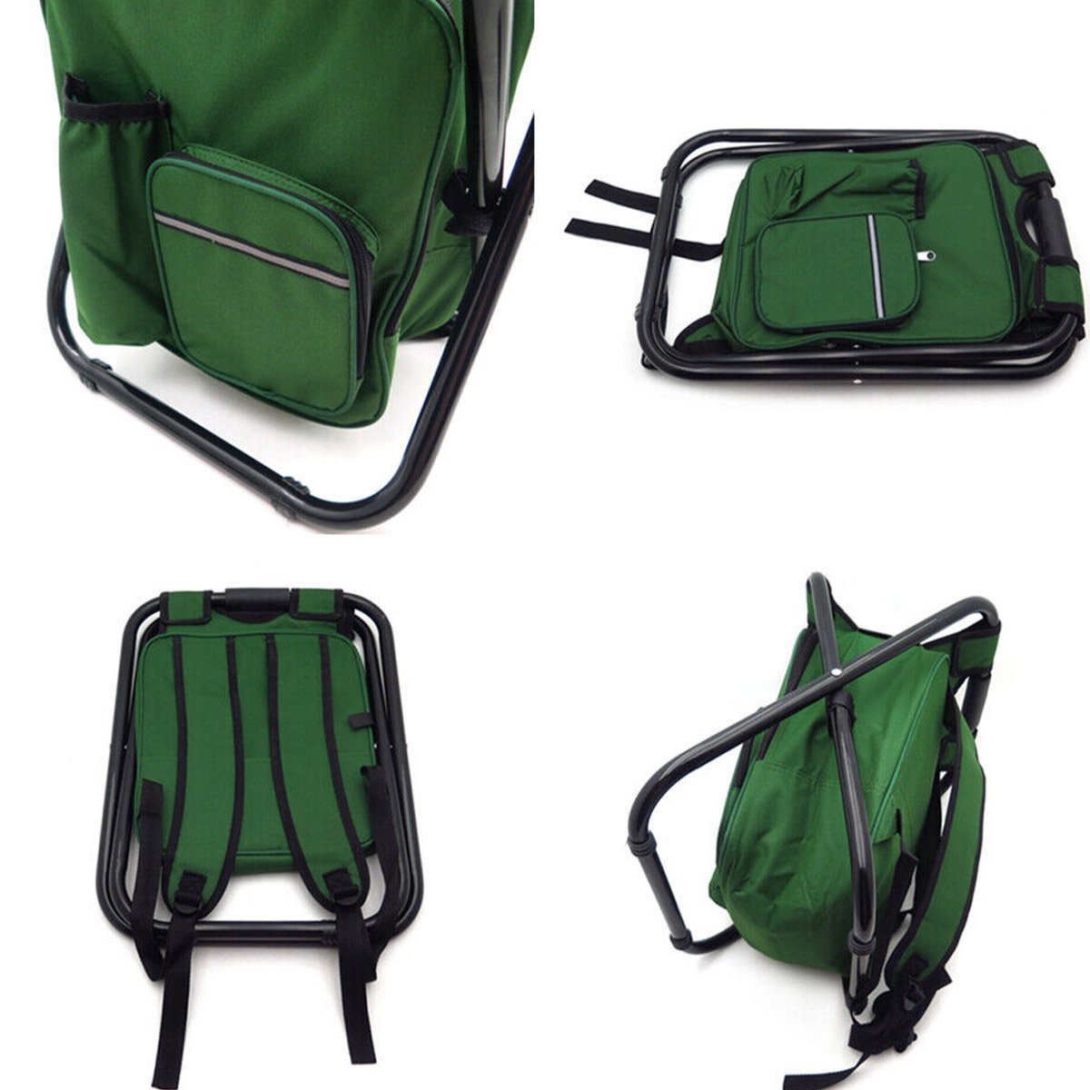 Cadeira Mochila Banco Banqueta Bolsa Semi Termica 2 Em 1 Portatil Fila Espera Pesca Camping Acampame - 13