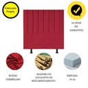 Ver imagem 3 de Cabeceira de Cama Solteiro Box 100 Cm Marina Suede Vermelho