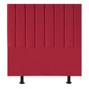 Ver imagem 1 de Cabeceira de Cama Solteiro Box 100 Cm Marina Suede Vermelho