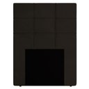 Ver imagem 3 de Cabeceira Cama Box Solteiro 90cm D10 Esmeralda Suede Marrom - Mpozenato