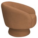 Ver imagem 7 de Poltrona Decorativa Liz Base Giratória Bouclê Terracota - Nexta Casa