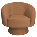 Ver imagem 6 de Poltrona Decorativa Liz Base Giratória Bouclê Terracota - Nexta Casa
