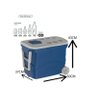 Caixa Térmica Cooler Tropical 50l com Rodas Vermelha Soprano - 9