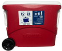 Ver imagem 1 de Caixa Térmica Cooler Tropical 50l com Rodas Vermelha Soprano