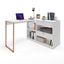 Ver mais imagens de Mesa em L Computador Escritório Canto Industrial Retrô