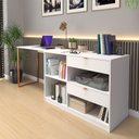 Ver imagem 5 de Mesa em L Computador Escritório Canto Industrial Retrô