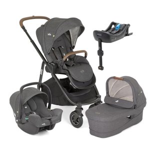 Travel System Versatrax Cycle Trio Cinza Shellgray com I-base Isofix I-snug - Joie