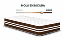 Ver imagem 4 de Kit Cama Box Baú Solteiro 88x188 cm + Colchão Molas Ensacada Solteiro 20 cm Marrom Suede