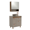 Ver imagem 2 de Conjunto Gabinete de Banheiro Cartagena com Tampo MDF 65cm