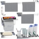 Ver imagem 2 de Kit de Acessórios para Banheiro Inox e Cromado 6 Peças F.max