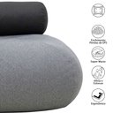 Ver imagem 7 de Puff Sensorial Relax Ergonômico com Encosto e Enchimento Perolas 3mm Goodpufes Extrema Maciez Pufe